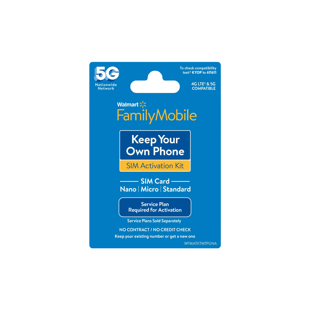 Walmart Family Mobile SIM Card Kit